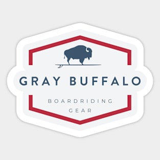 GRAY BUFFALO AMERICANA Sticker